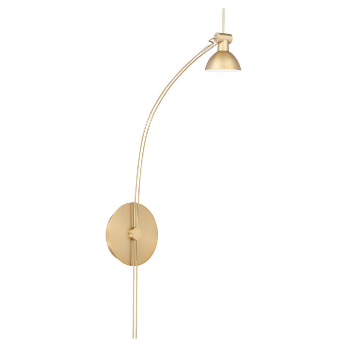 Quorum 943-80 LED Wall Mount, Aged Brass