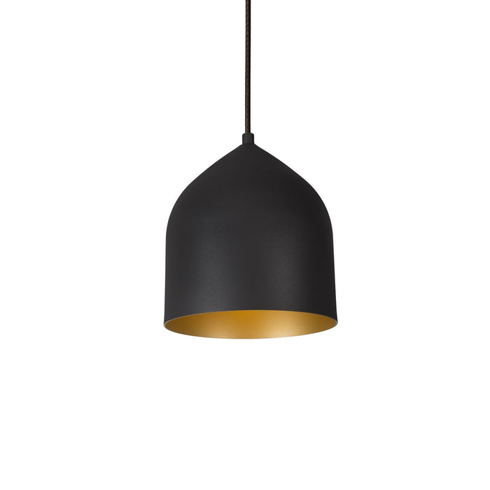 Kuzco Lighting 49108-BK/GD One Light Pendant, Black/Gold
