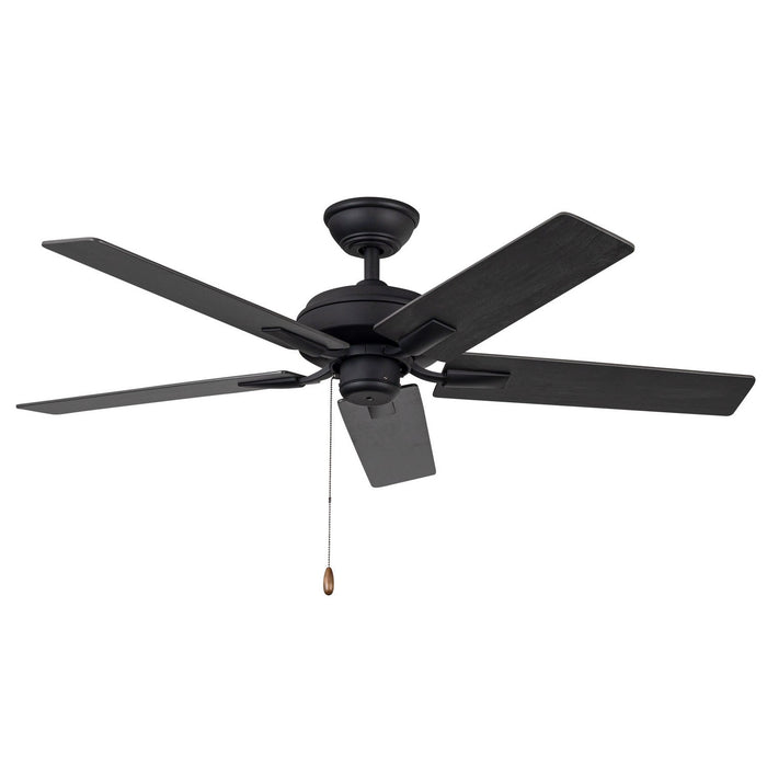 Kuzco Lighting CF78752-MB-NLP 52" Ceiling Fan, Matte Black