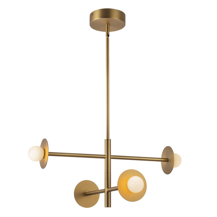 Kuzco Lighting CH15504-BG-UNV LED Chandelier, Brushed Gold