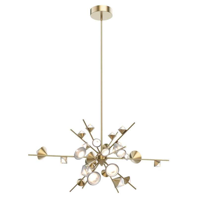 Kuzco Lighting CH50848-BG LED Pendant, Brushed Gold