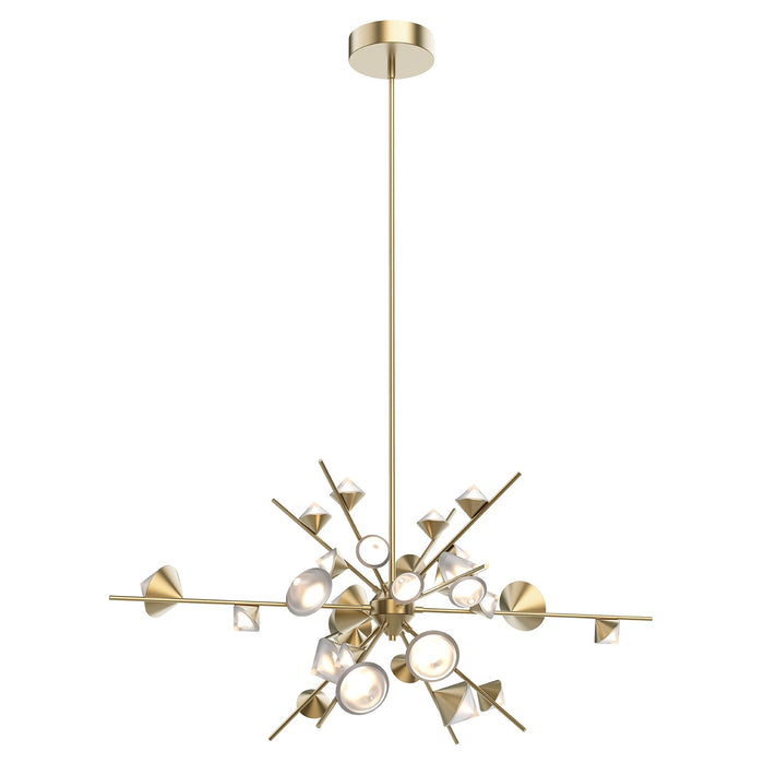 Kuzco Lighting CH50848-BG LED Pendant, Brushed Gold