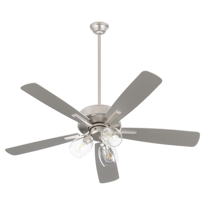 Quorum 4525-03165 52" Ceiling Fan, Satin Nickel
