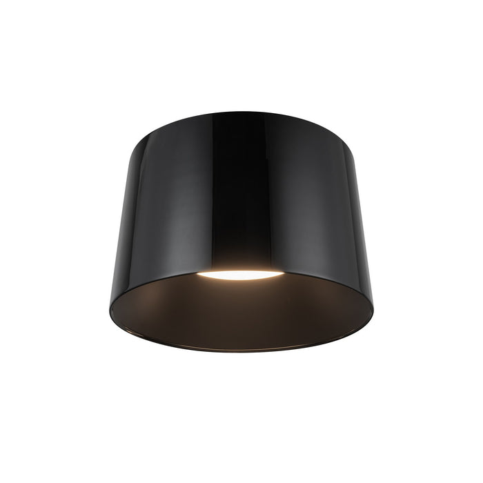 Kuzco Lighting FM16512-JB-3WCCT-UNV LED Flush Mount, Jet Black