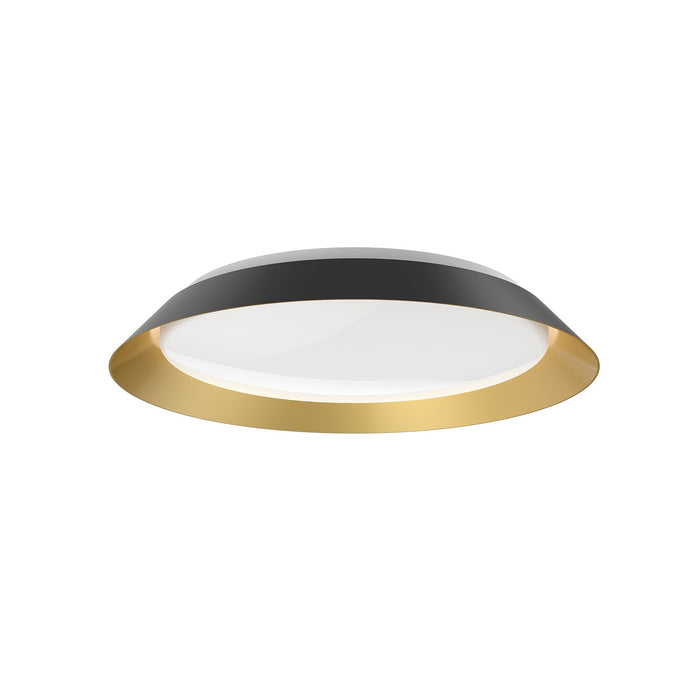 Kuzco Lighting FM43419-BK/GD-5CCT LED Flush Mount, Black/Gold