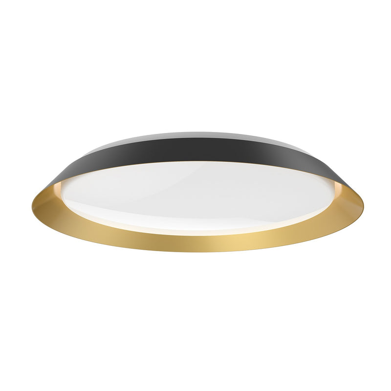 Kuzco Lighting FM43423-BK/GD-5CCT LED Flush Mount, Black/Gold