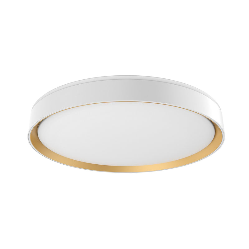 Kuzco Lighting FM43920-WH/GD-5CCT LED Flush Mount, White/Gold