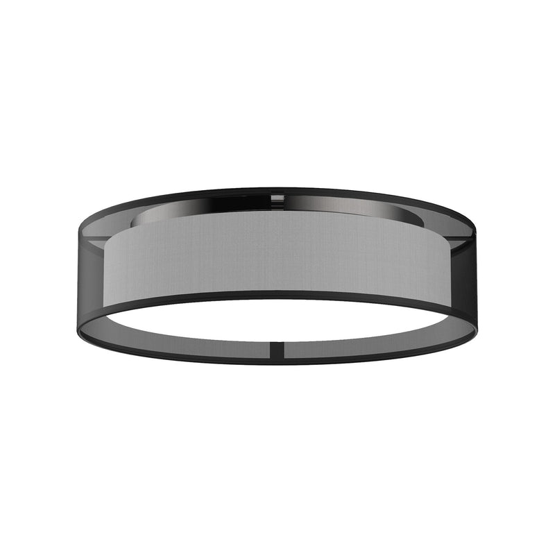 Kuzco Lighting FM7916-BOR-5CCT LED Flush Mount, Black Organza