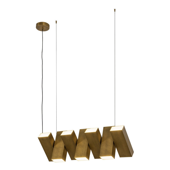 Kuzco Lighting LP17435-VB-UNV LED Linear Pendant, Vintage Brass