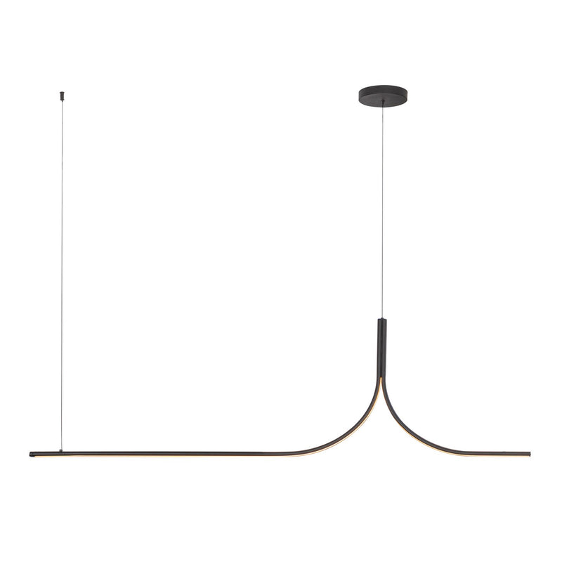 Kuzco Lighting LP17905-BK-UNV-010-RT LED Linear Pendant, Black