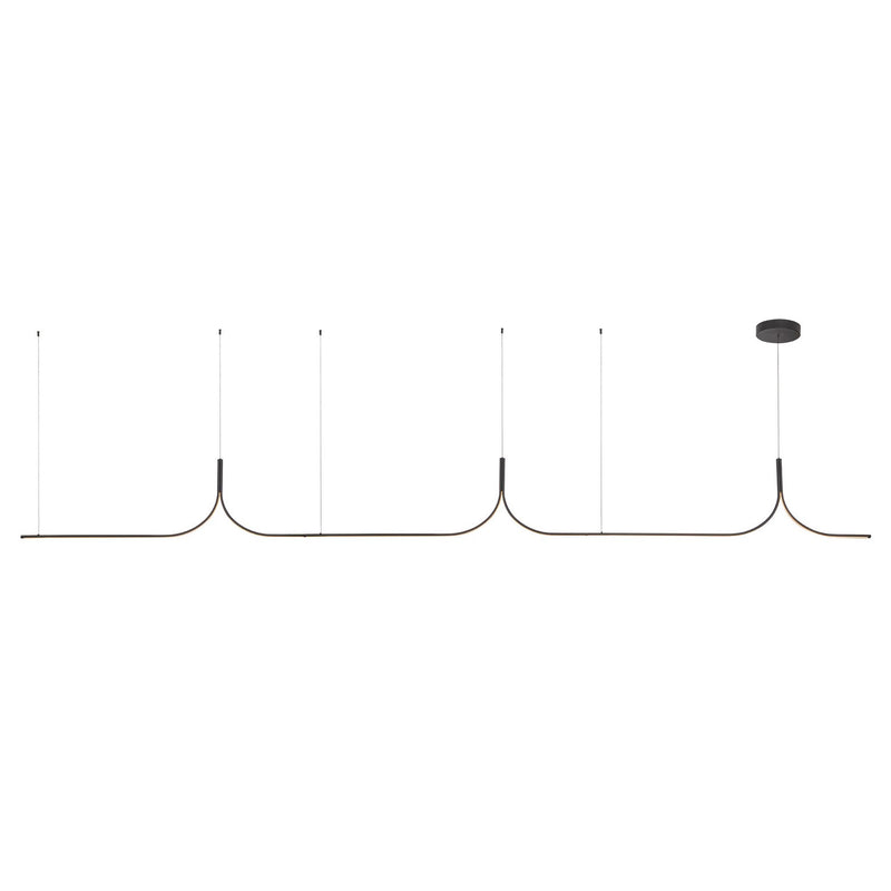 Kuzco Lighting LP17915-BK-UNV-010 LED Linear Pendant, Black