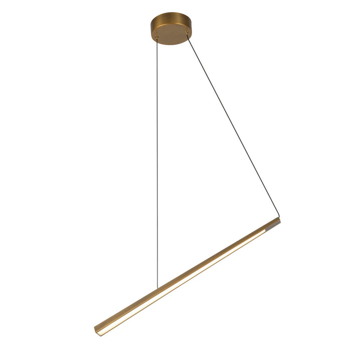 Kuzco Lighting LP68124-VB-UNV LED Linear Pendant, Vintage Brass
