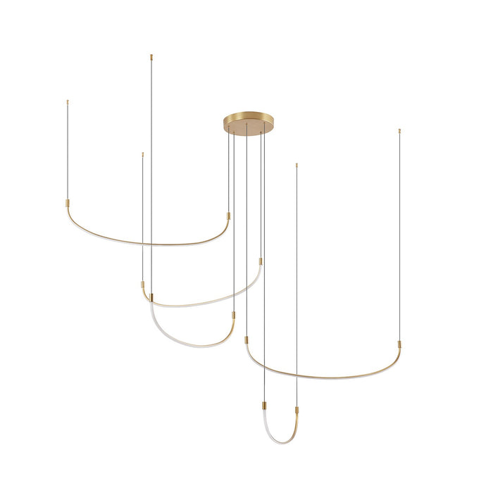 Kuzco Lighting MP89570-BG-UNV LED Pendant, Brushed Gold