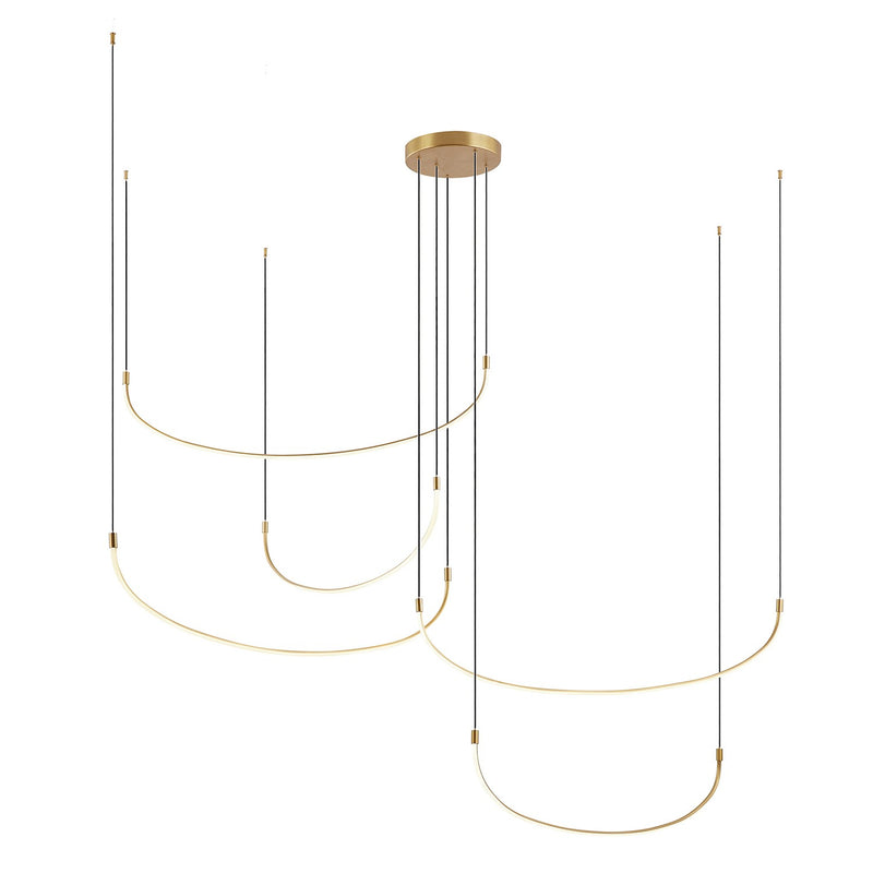 Kuzco Lighting MP89590-BG-UNV LED Pendant, Brushed Gold