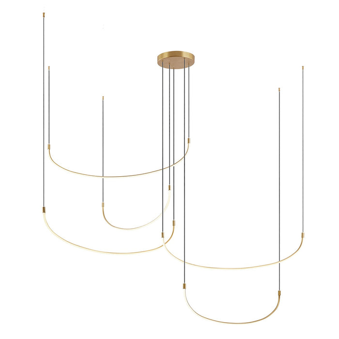 Kuzco Lighting MP89590-BG-UNV LED Pendant, Brushed Gold