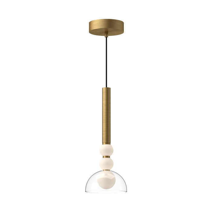 Kuzco Lighting PD30502-BG/CL-UNV LED Pendant, Brushed Gold/Clear