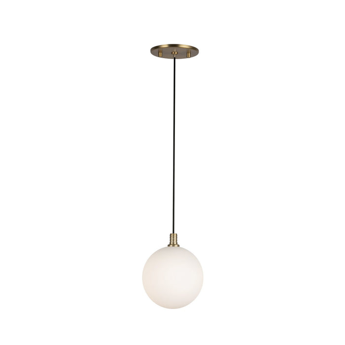 Kuzco Lighting PD3106-BG/OP LED Pendant, Brushed Gold/Opal Glass