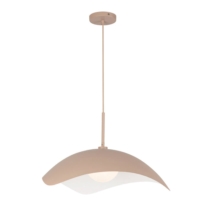 Kuzco Lighting PD55922-PEC One Light Pendant, Peach