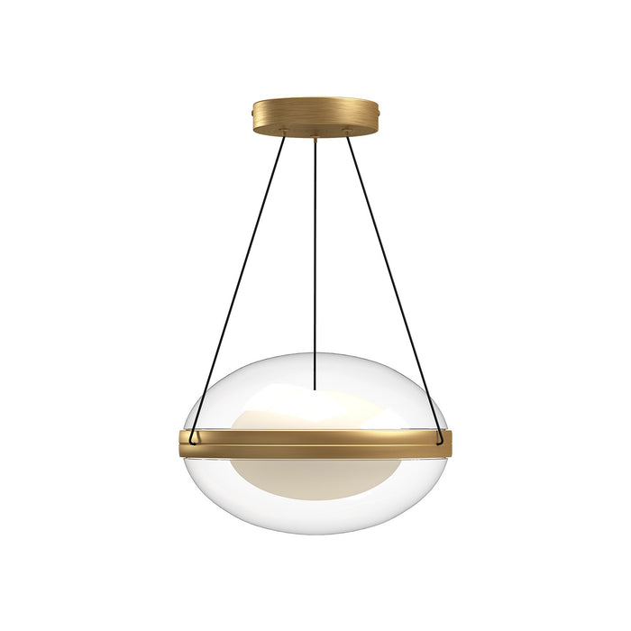 Kuzco Lighting PD76312-BG/OP-UNV LED Pendant, Brushed Gold/Opal Glass