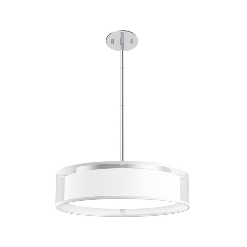 Kuzco Lighting PD7916-WOR-5CCT LED Pendant, White Organza
