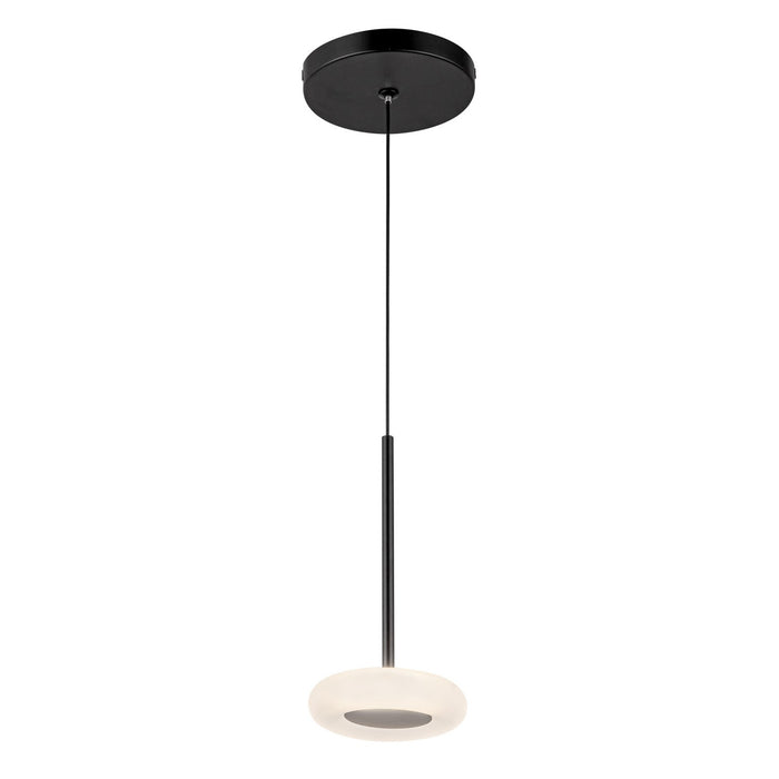 Kuzco Lighting PD97204-BK/FR LED Pendant, Black/Frosted Glass