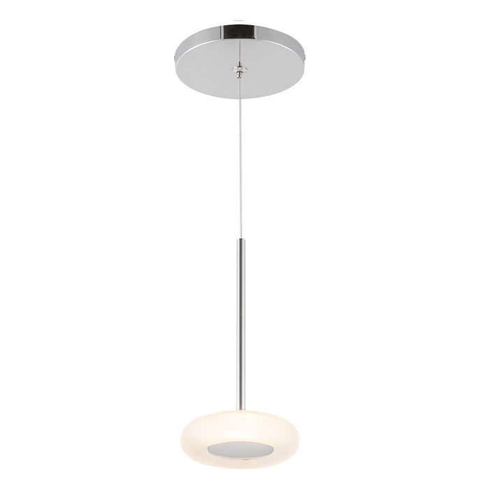 Kuzco Lighting PD97204-CH/FR LED Pendant, Chrome/Frosted Glass