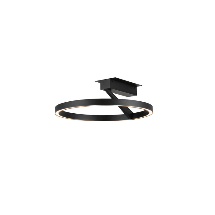 Kuzco Lighting SF27716-BK-3WCCT-UNV LED Semi-Flush Mount, Black