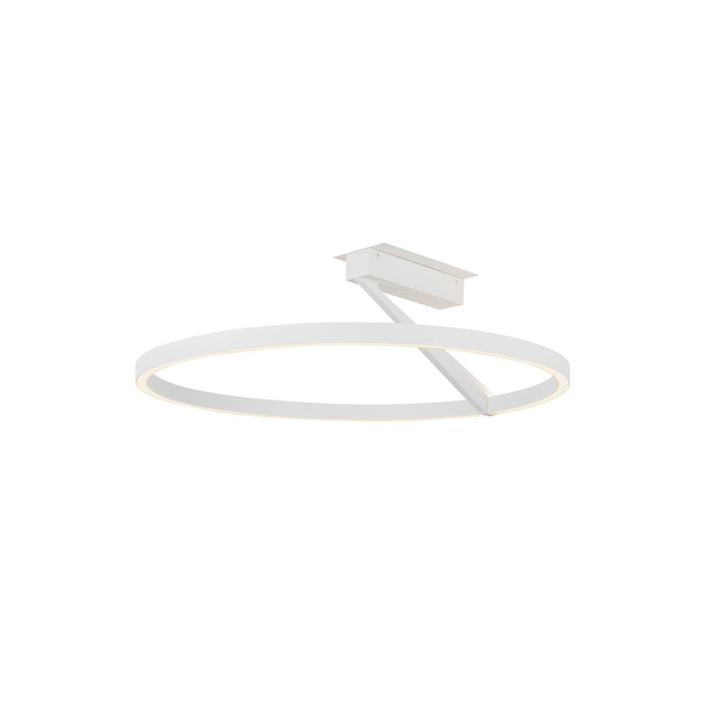 Kuzco Lighting SF27724-WH-3WCCT-UNV LED Semi-Flush Mount, White
