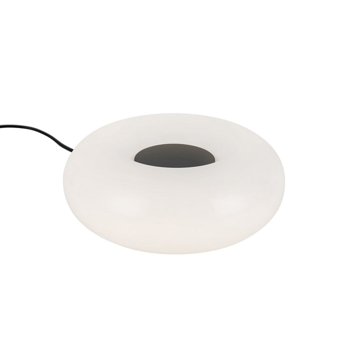 Kuzco Lighting TL12409-BK/OP LED Table Lamp, Black/Opal Glass