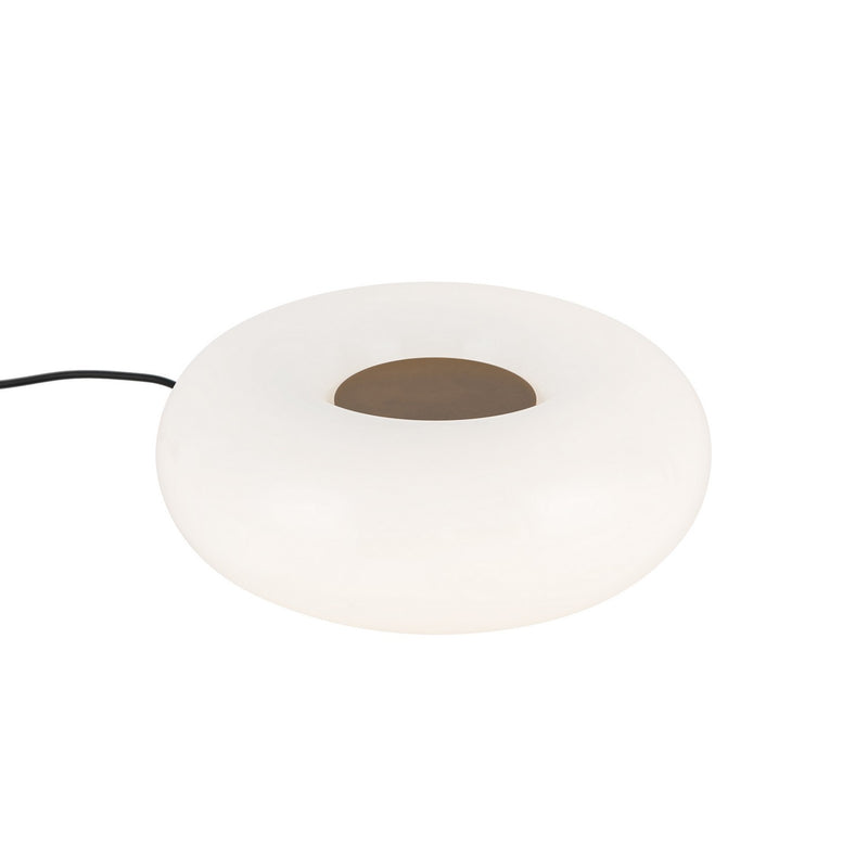 Kuzco Lighting TL12409-VB/OP LED Table Lamp, Vintage Brass/Opal Glass