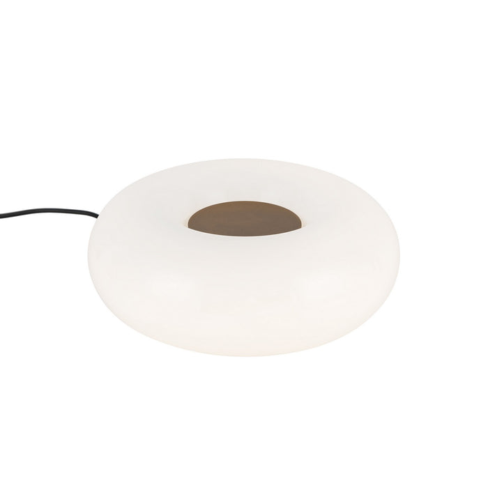 Kuzco Lighting TL12409-VB/OP LED Table Lamp, Vintage Brass/Opal Glass