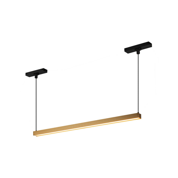 Kuzco Lighting TRL28122-BG-4K LED Track Linear Pendant, Brushed Gold
