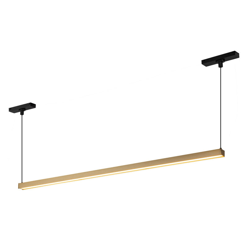 Kuzco Lighting TRL28133-BG-4K LED Track Linear Pendant, Brushed Gold