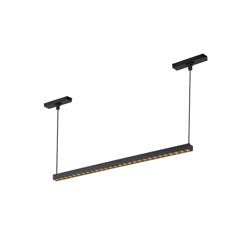 Kuzco Lighting TRL29422-BK-4K LED Track Linear Pendant, Black