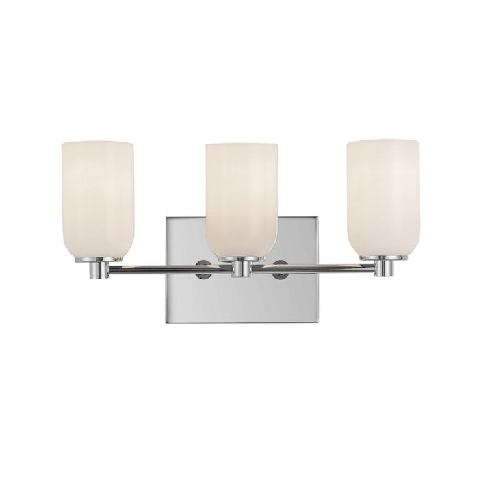 Kuzco Lighting VL57718-CH/GO Three Light Vanity, Chrome/Glossy Opal Glass