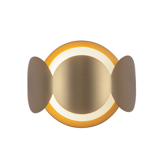 Kuzco Lighting WS59810-BG/OP One Light Wall Sconce, Brushed Gold/Opal Glass