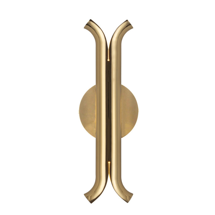 Kuzco Lighting WS89714-MRB LED Wall Sconce, Metallic Brass