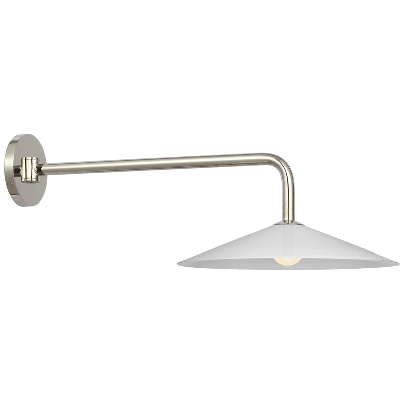 Visual Comfort Signature AL 2031PN-WG LED Wall Sconce, Polished Nickel