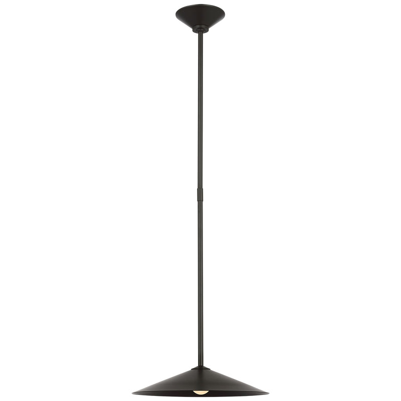 Visual Comfort Signature AL 5030MI-MI LED Pendant, Modern Iron