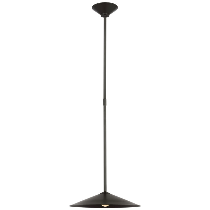 Visual Comfort Signature AL 5030MI-MI LED Pendant, Modern Iron