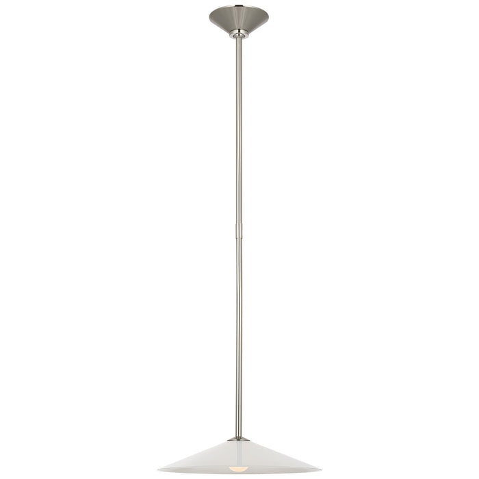 Visual Comfort Signature AL 5030PN-WG LED Pendant, Polished Nickel