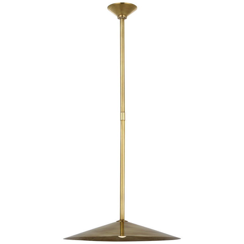 Visual Comfort Signature AL 5031HAB-HAB LED Pendant, Hand-Rubbed Antique Brass