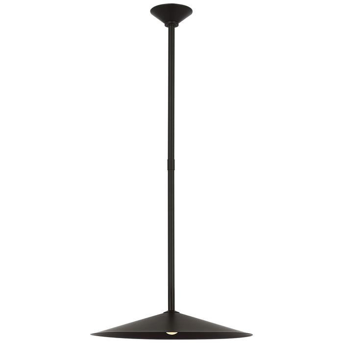 Visual Comfort Signature AL 5031MI-MI LED Pendant, Modern Iron