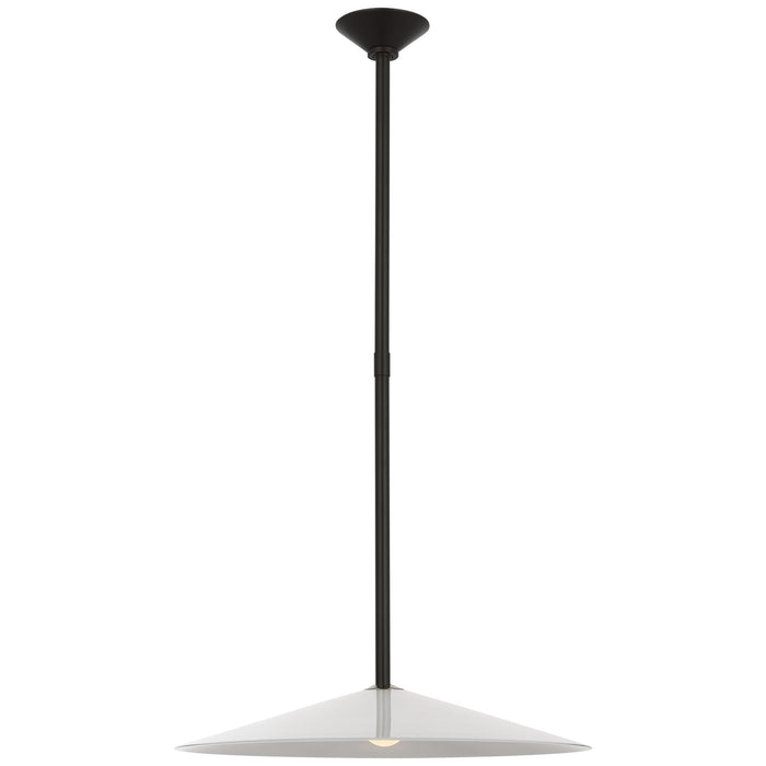 Visual Comfort Signature AL 5031MI-WG LED Pendant, Modern Iron