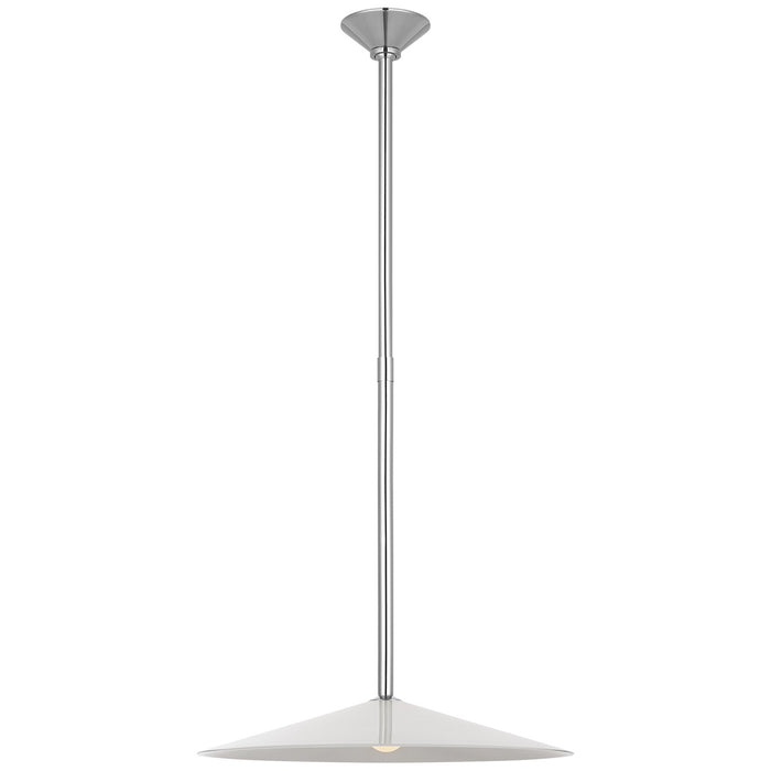 Visual Comfort Signature AL 5031PN-WG LED Pendant, Polished Nickel