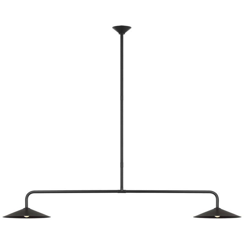 Visual Comfort Signature AL 5035MI-MI LED Pendant, Modern Iron