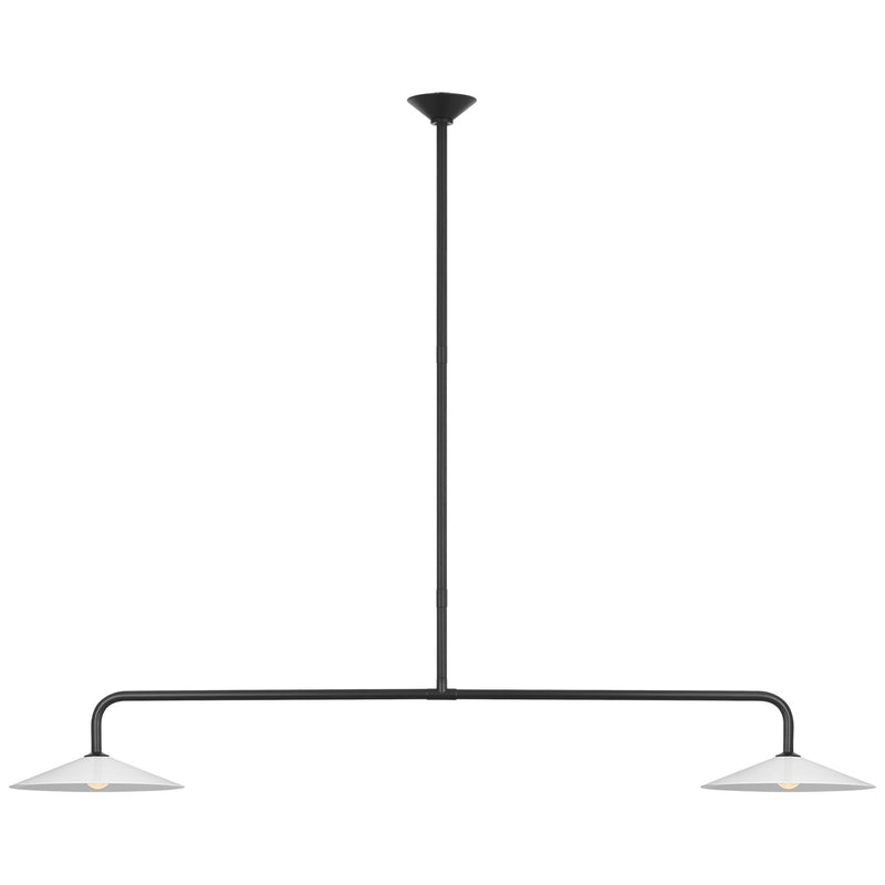 Visual Comfort Signature AL 5035MI-WG LED Pendant, Modern Iron