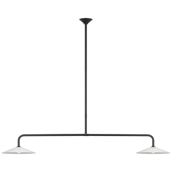 Visual Comfort Signature AL 5035MI-WG LED Pendant, Modern Iron