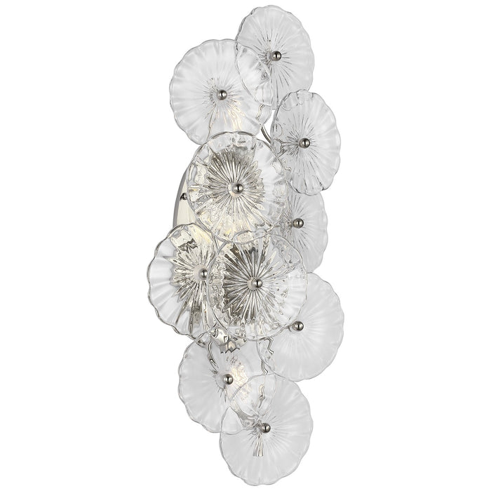 Visual Comfort Signature JN 2035PN-CG LED Wall Sconce, Polished Nickel