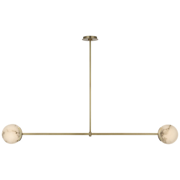 Visual Comfort Signature KW 5604AB-ALB LED Pendant, Antique-Burnished Brass